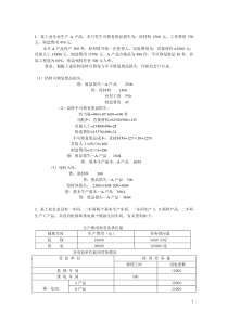 成本会计综合练习