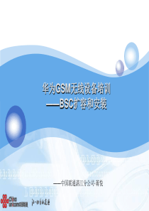 02-华为GSM无线内部培训讲义-BSC安装和扩容