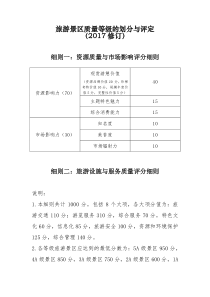 2017修订版-旅游景区质量等级的划分与评定