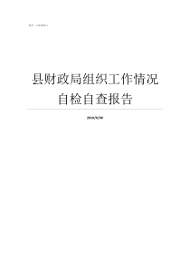 县财政局组织工作情况自检自查报告绥江县财政局不服从组织