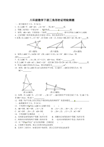 八年级数学下册三角形的证明检测题1