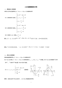 二次函数根的分布总结练习