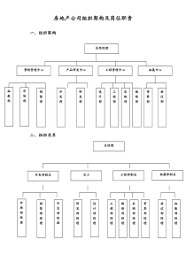 房地产公司组织架构及岗位职责doc