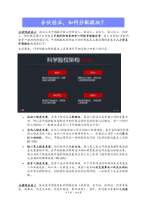 合伙创业如何分配股权Xdocx