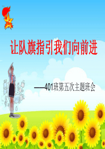 《我为红领巾添光彩》主题队会课件