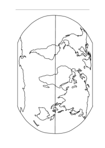 世界地图空白图(高清版)