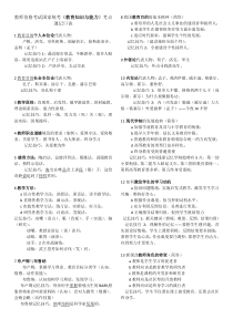 教师招聘口诀手册版