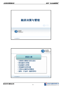 6-01融资决策与管理