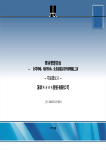 罗兰贝格标准项目建议书模板