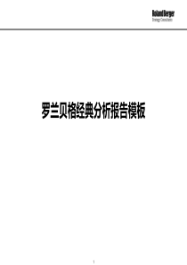 罗兰贝格经典分析报告模板