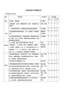 动脉血采集技术评分标准