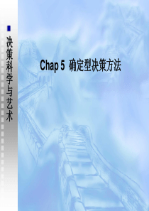 chap5确定型决策方法