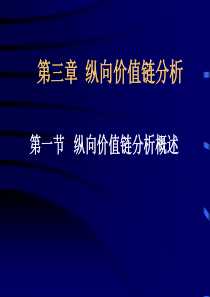 CEO财务管理培训之三---纵向价值链分析概述