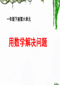 《解决问题》教学参考课件-PDF