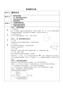 初三圆的教案汇总