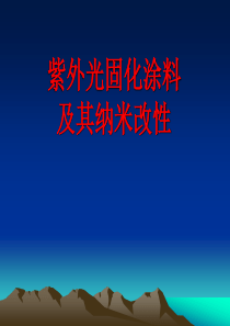 紫外光固化涂料及其纳米改性 南京工业大学