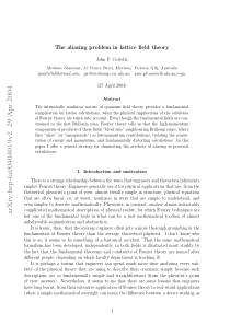 The aliasing problem in lattice field theory