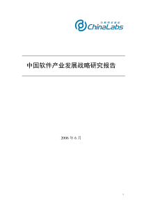 中国软件产业发展战略研究报告