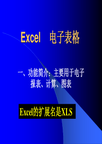 Excel 电子表格