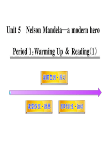 高中英语课时配套课件：Unit5《Nelson mandela-a modern hero》Peri