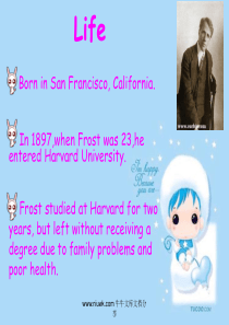 英美文学欣赏资料robertfrost