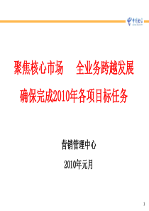 中国电信某公司XXXX年市场经营工作材料