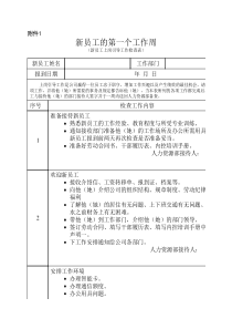 新员工一周上岗引导方法