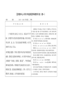 2015-2016年新译林版英语6B教学计划