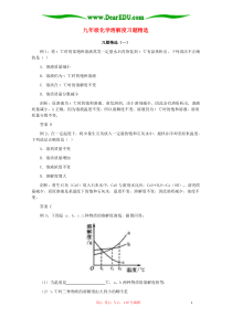 九年级化学溶解度习题精选