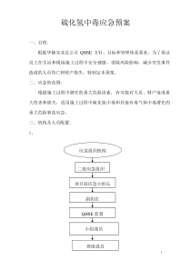 硫化氢中毒应急方案