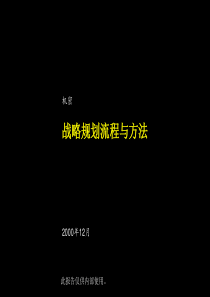 麦肯锡战略管理方法和流程