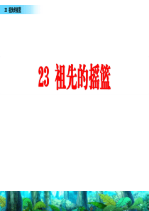 人教部编版二年级语文下册精品课件--23祖先的摇篮