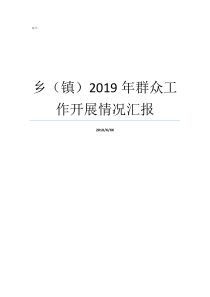 乡镇2019年群众工作开展情况汇报2019年四川合乡并镇