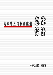 06拓勇飞 南京纬三路长江隧道总体设计