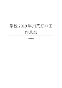 学校2019年扫黄打非工作总结开展扫黄打非工作总结