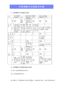 最新版财务影响不同持股方式的税负比例Xdocx