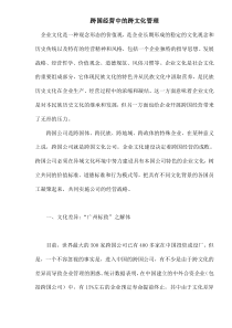 从摩擦走向磨合—跨国经营中的跨文化管理(doc15)(1)