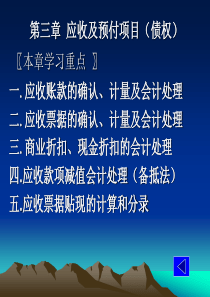 中级财务会计课件 第三章应收款项