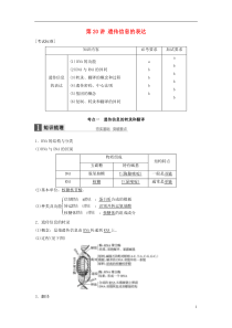 新高考生物一轮复习-第五单元-遗传的分子基础-第20讲-遗传信息的表达讲义-浙科版