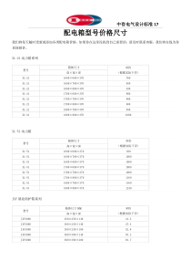 17.配电箱尺寸及价格