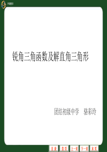 中考数学专题复习课件_锐角三角函数及解直角三角形