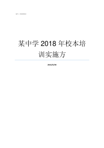 某中学2018年校本培训实施方实验中学录取分数线