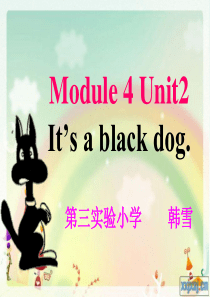 外研版三起三上M4U2Its a black dog.