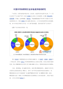 中国半导体照明行业市场竞争格局研究