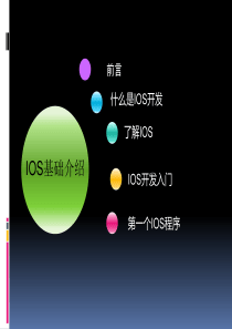 IOS讲义之入门简介