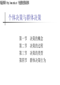 个体决策与群体决策(ppt)