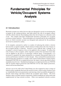 vehicle crashworthiness and occupants protection 4