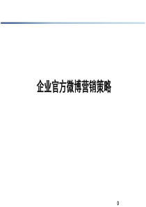 企业官方微博运营策略