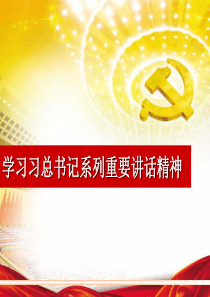 学习贯彻习总书记重要讲话精神