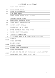 小学生操行评定表